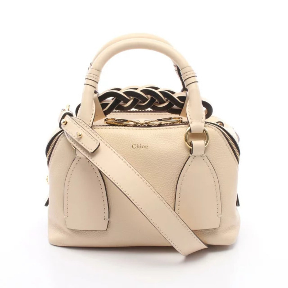 Chloe DARIA DAY BAG Shoulder Leather Beige Cream